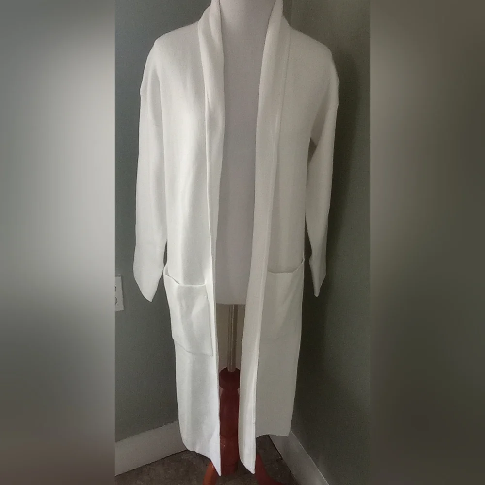 NWT Anrabess Winter White Cardigan Coat Size S Small - Picture 8 of 12